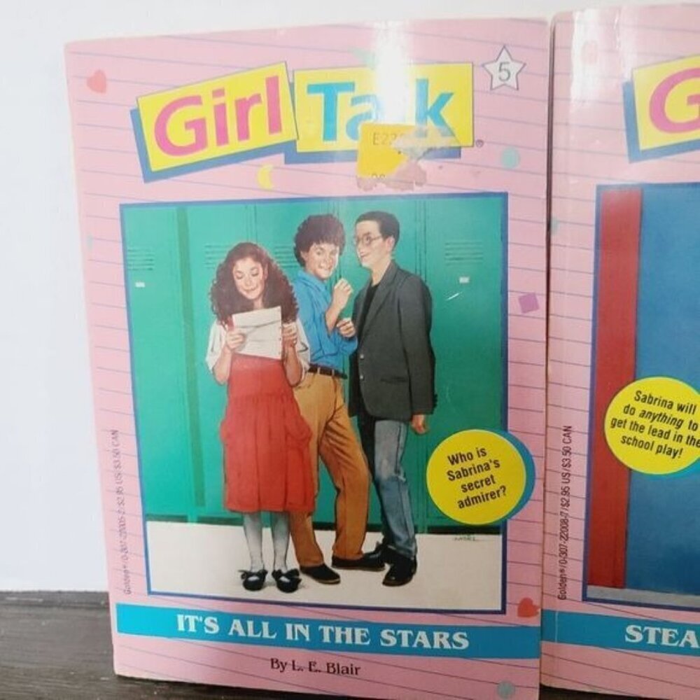 Vintage 90s Girl Talk By L.E. Blair Book Lot - Picture 3 of 10
